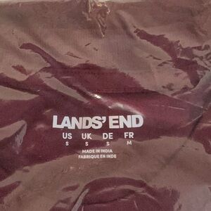 Lands' End Deep Burgundy   Crew Neck Tee NWT SIZE SMALL